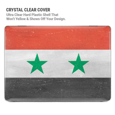 Syria Flag Distressed MacBook Cases
